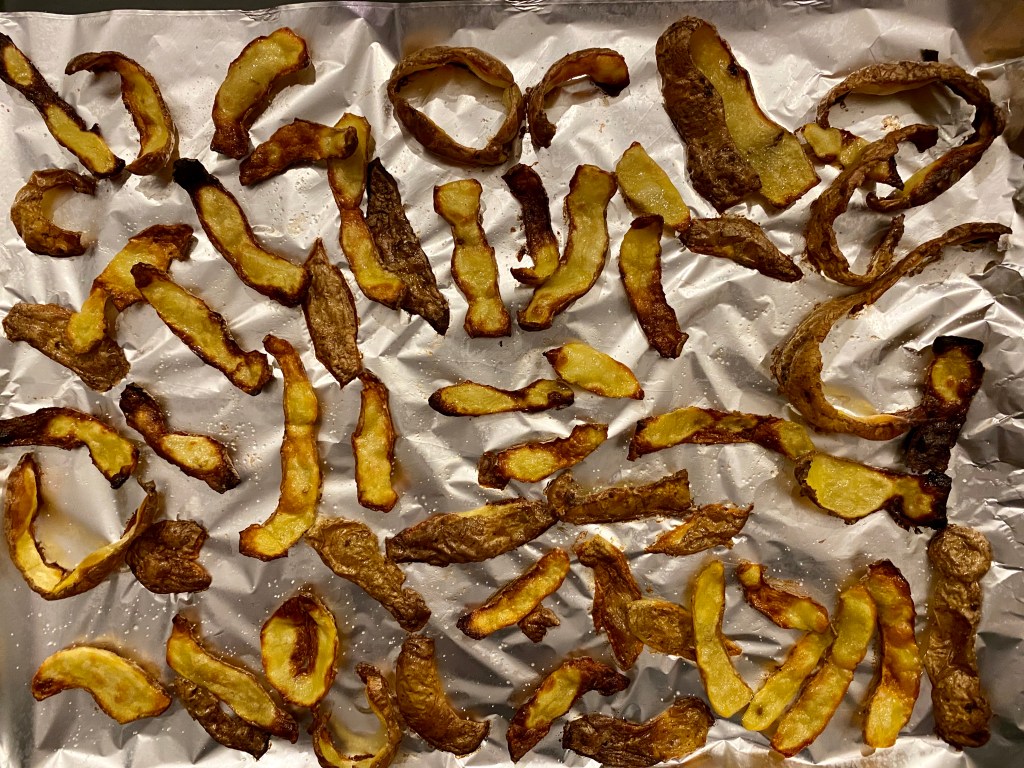Kartoffelschalen-Chips